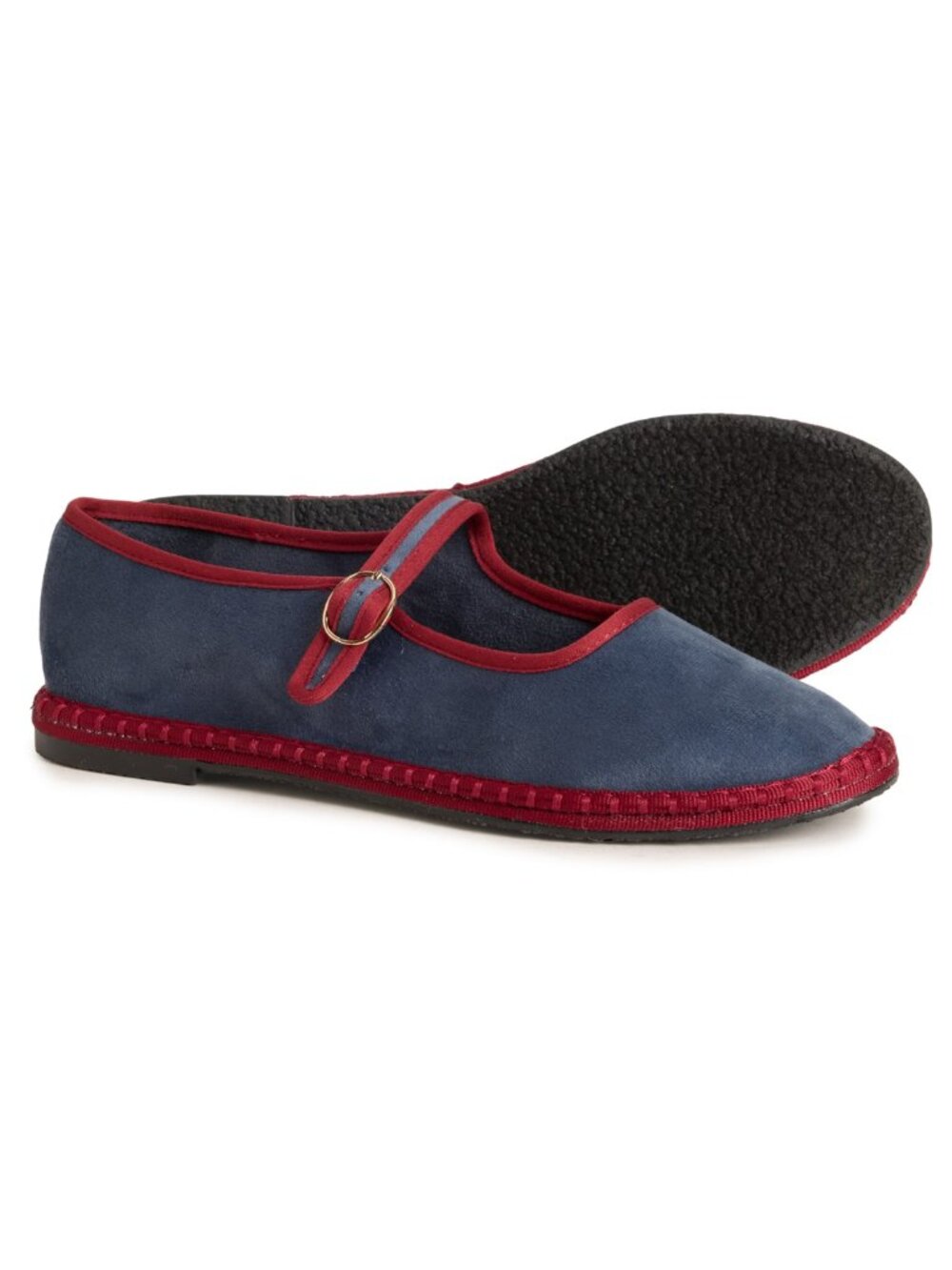 Cushionaire Missy Velvet Mary Jane Ballet Flats (For Women) - Picture 4 of 9
